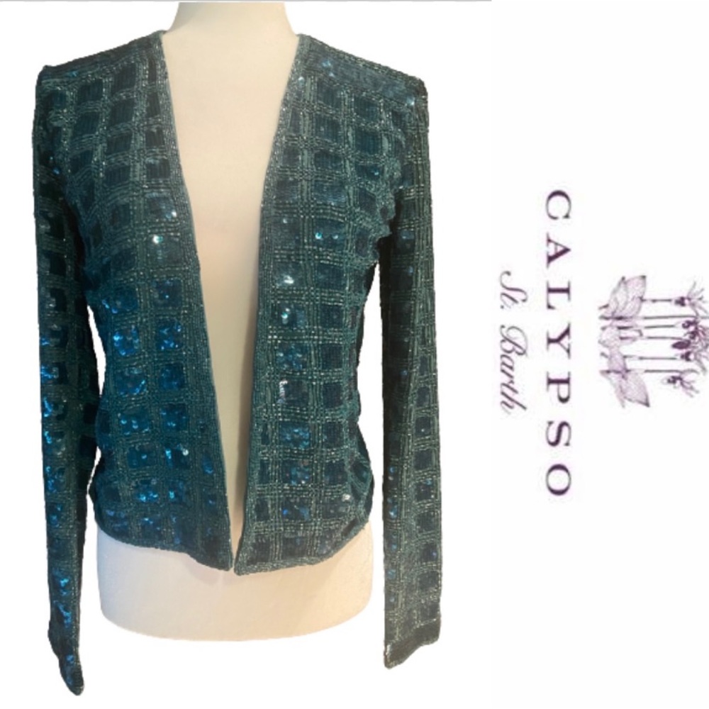 Calypso St Barth Sequin Jacket - Small - image 1